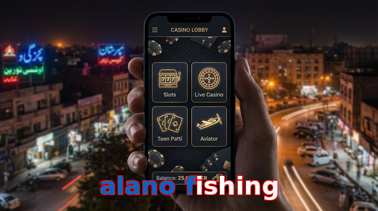 Main screen of Alano Fishing app page for PK players