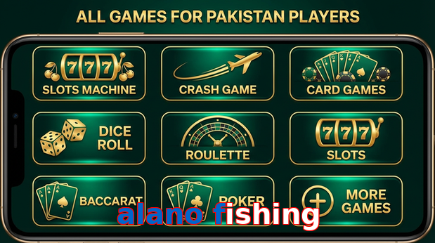 Main screen of Alano Fishing games page for PK players